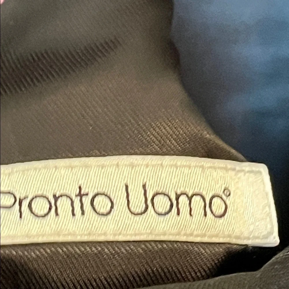 Pronto Uomo Men's Black Pinstripe Blazer
